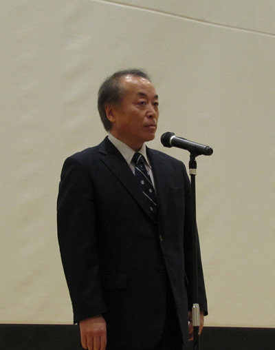 中村敏也教授によるESRAH2014の開会式挨拶