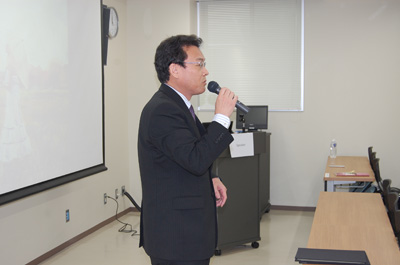 北海道大学の伊達広行先生によるESRAH2015開会挨拶